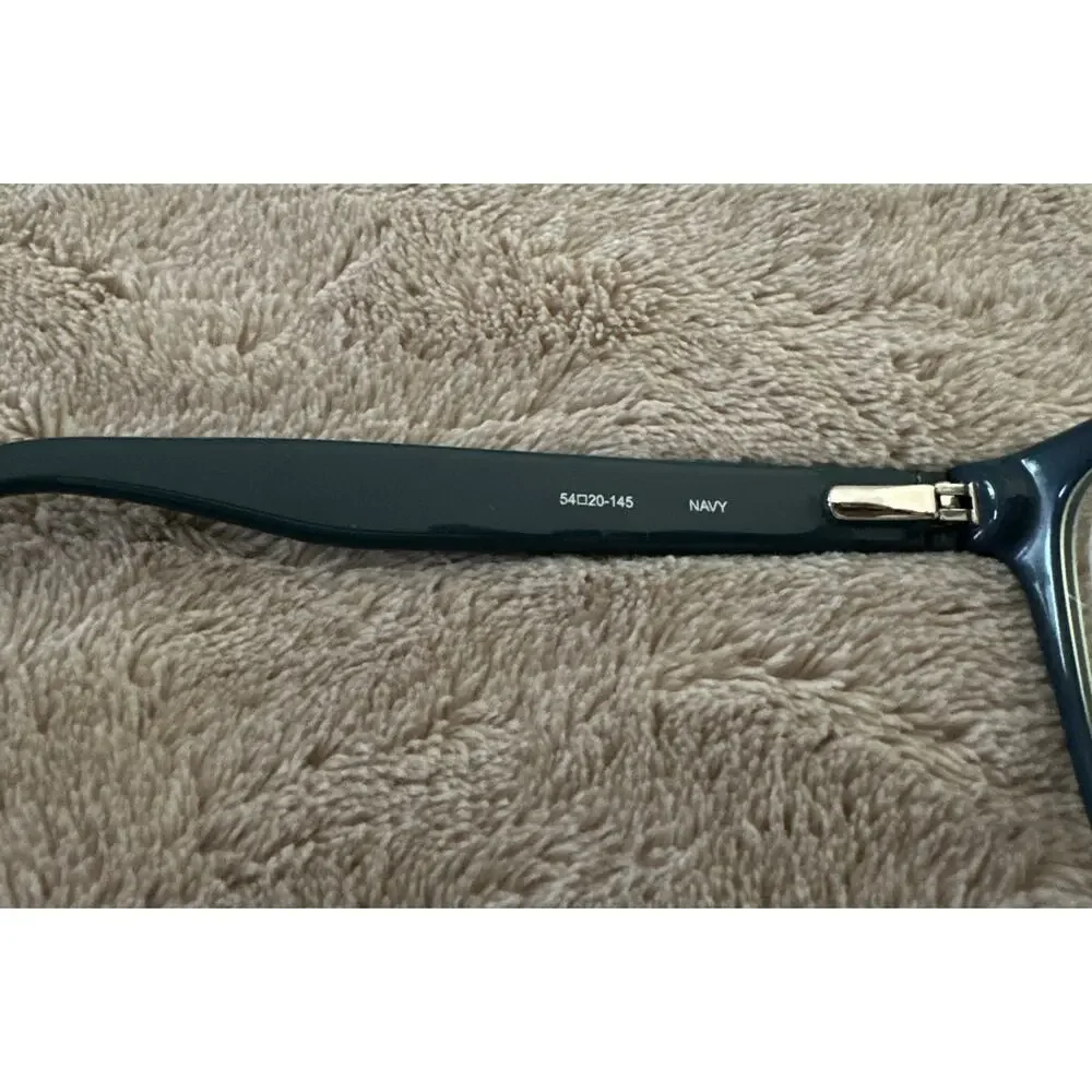 I-DEAL OPTICS LENNOX EYEGLASSES NAVY BLUE Big FRAMES 54-20-145 GUC
